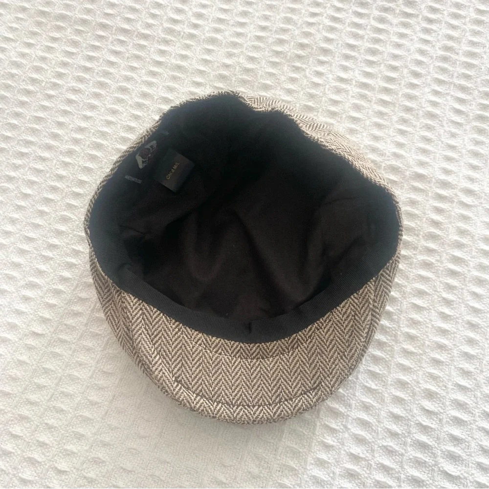Jaxon kids Herringbone wool blend ivy Scally Cap Child M/L